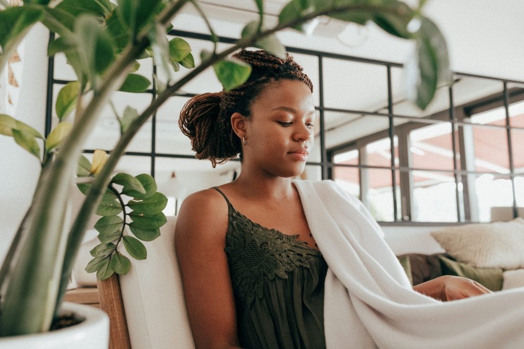 Beautiful woman with cashmere scarf photographed in Hong Kong and Hua Hin